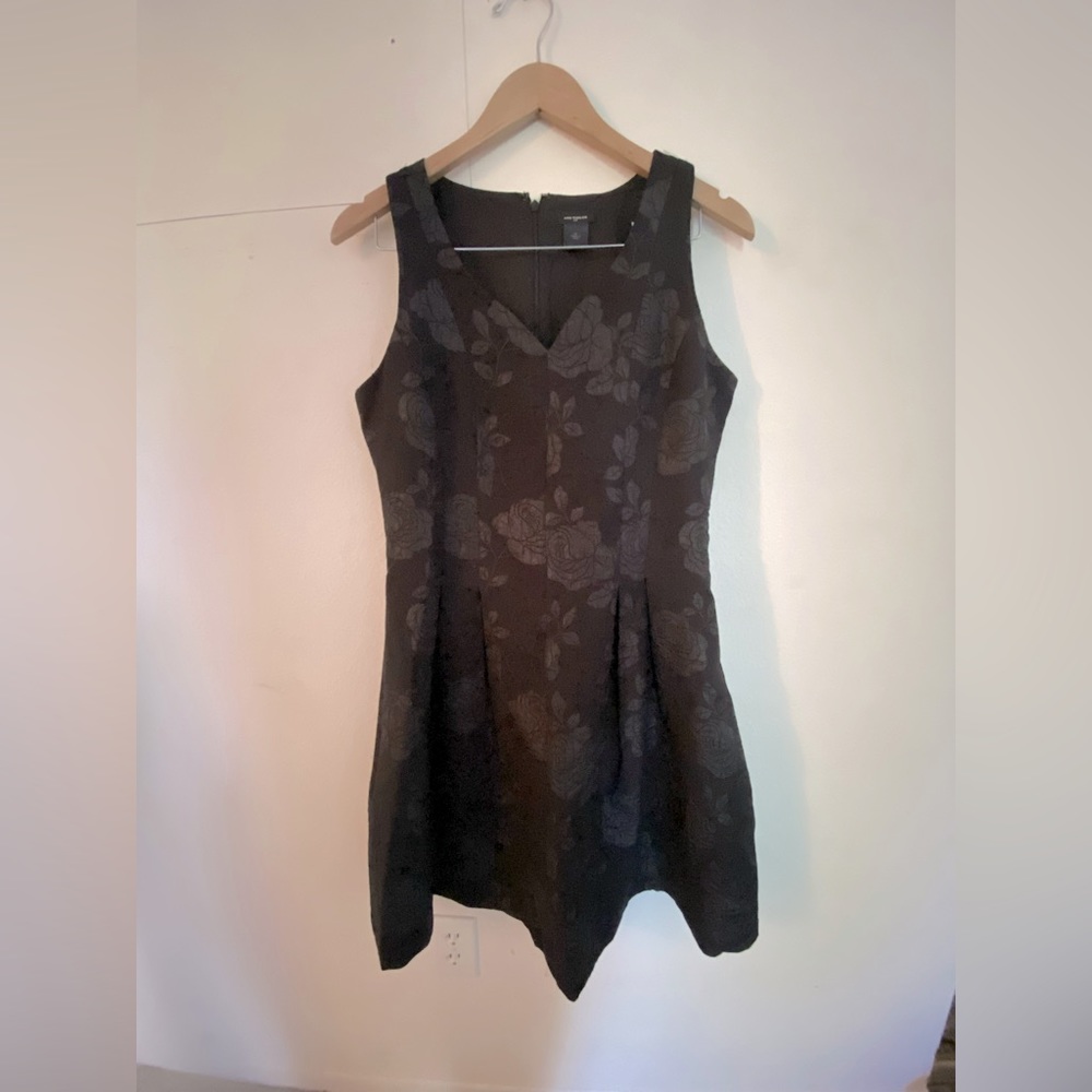 Ann Taylor floral black midi